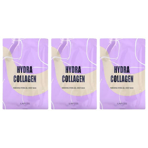 <img alt="Lapcos, Hydra Collagen, Renewing Hydra-Gel Chest Beauty Mask, 3 Sheets, 1.41 oz (40 g) Each" title="Lapcos, Hydra Collagen, Renewing Hydra-Gel Chest Beauty Mask, 3 Sheets, 1.41 oz (40 g) Each,818929025413"