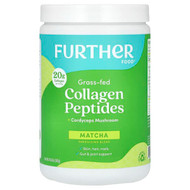 <img alt="Further Food, Grass-Fed Collagen Peptides + Cordyceps Mushroom, Matcha, 10.62 oz (301 g)" title="Further Food, Grass-Fed Collagen Peptides + Cordyceps Mushroom, Matcha, 10.62 oz (301 g),850006249688"