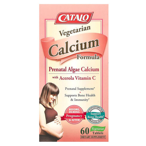 <img alt="CATALO, Vegetarian Calcium Formula, Prenatal Algae Calcium with Acerola Vitamin C, 60 Vegetarian Tablets" title="CATALO, Vegetarian Calcium Formula, Prenatal Algae Calcium with Acerola Vitamin C, 60 Vegetarian Tablets,810399025542"