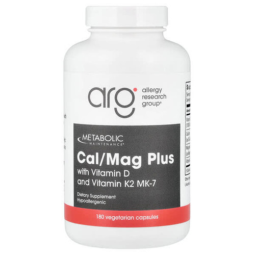 <img alt="Metabolic Maintenance, Cal-Mag Plus with Vitamin D and Vitamin K2 MK-7, 180 Vegetarian Capsules" title="Metabolic Maintenance, Cal-Mag Plus with Vitamin D and Vitamin K2 MK-7, 180 Vegetarian Capsules,838287004097"