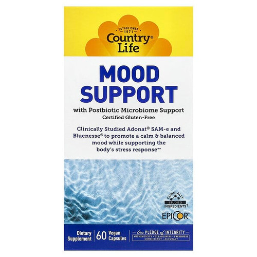 <img alt="Country Life, Mood Support, 60 Vegan Capsules" title="Country Life, Mood Support, 60 Vegan Capsules,015794030188"