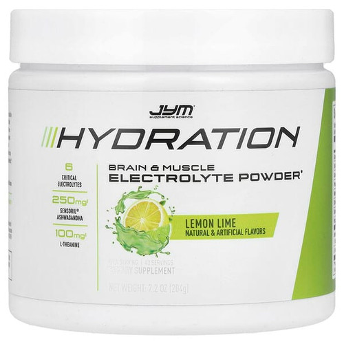 <img alt="JYM Supplement Science, Hydration, Electrolyte Powder, Lemon Lime, 7.2 oz (204 g)" title="JYM Supplement Science, Hydration, Electrolyte Powder, Lemon Lime, 7.2 oz (204 g),817047024070"