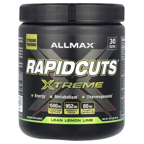 <img alt="ALLMAX, Rapidcuts Xtreme, Lean Lemon Lime, 8.29 oz (235 g)" title="ALLMAX, Rapidcuts Xtreme, Lean Lemon Lime, 8.29 oz (235 g),665553230191"