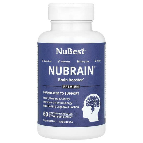 <img alt="NuBest, Nubrain, Brain Booster, 60 Vegetarian Capsules" title="NuBest, Nubrain, Brain Booster, 60 Vegetarian Capsules,850011016084"