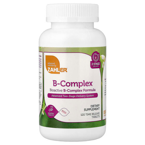 <img alt="Zahler, Bioactive B-Complex, 120 Time Release Tablets" title="Zahler, Bioactive B-Complex, 120 Time Release Tablets,848998082161"