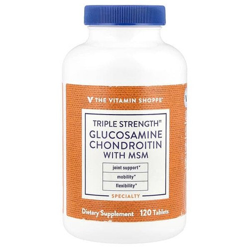 <img alt="The Vitamin Shoppe, Triple Strength Glucosamine Chondroitin With MSM, 120 Tablets" title="The Vitamin Shoppe, Triple Strength Glucosamine Chondroitin With MSM, 120 Tablets,766536018031"
