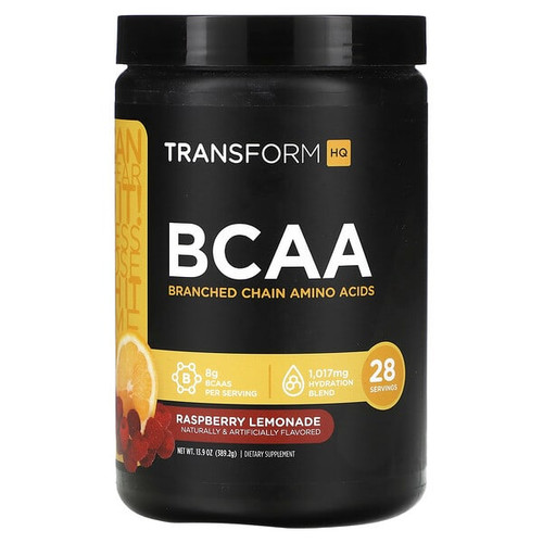 <img alt="TransformHQ, BCAA, Raspberry Lemonade, 13.9 oz (389.2 g)" title="TransformHQ, BCAA, Raspberry Lemonade, 13.9 oz (389.2 g),850002451849"