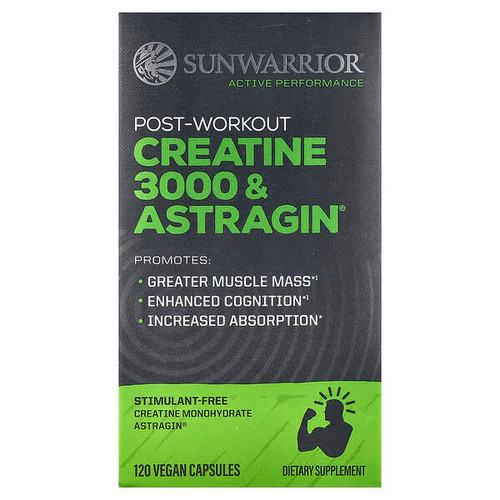 <img alt="Sunwarrior, Post-Workout Creatine 3000 & Astragin, 120 Vegan Capsules" title="Sunwarrior, Post-Workout Creatine 3000 & Astragin, 120 Vegan Capsules,810100921804"