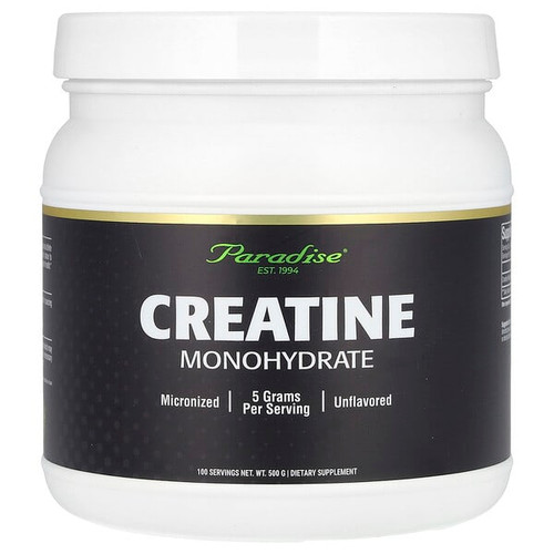 <img alt="Paradise Herbs, Creatine Monohydrate, Unflavored, 500 g" title="Paradise Herbs, Creatine Monohydrate, Unflavored, 500 g,601944779146"