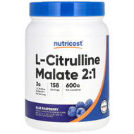 <img alt="Nutricost, L-Citrulline Malate 2-1, Blue Raspberry, 21.4 oz (600 g)" title="Nutricost, L-Citrulline Malate 2-1, Blue Raspberry, 21.4 oz (600 g),810014675091"