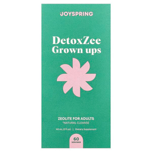 <img alt="JoySpring, DetoxZee Grown Ups, Zeolite For Adults, 2 fl oz (60 ml)" title="JoySpring, DetoxZee Grown Ups, Zeolite For Adults, 2 fl oz (60 ml),860013181307"