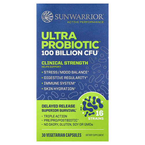 <img alt="Sunwarrior, Ultra Probiotic, 30 Vegetarian Capsules" title="Sunwarrior, Ultra Probiotic, 30 Vegetarian Capsules,810100921965"