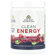 <img alt="Ancient Nutrition, Clean Energy, Strawberry Kiwi, 4.3 oz (121.8 g)" title="Ancient Nutrition, Clean Energy, Strawberry Kiwi, 4.3 oz (121.8 g),816401028303"