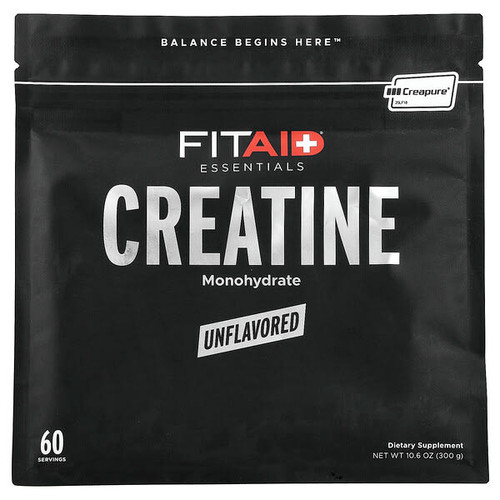 <img alt="FITAID, Essentials, Creatine Monohydrate, Unflavored, 10.6 oz (300 g)" title="FITAID, Essentials, Creatine Monohydrate, Unflavored, 10.6 oz (300 g),810047241461"