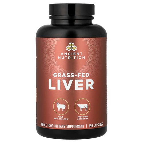 <img alt="Ancient Nutrition, Grass-Fed Liver, 180 Capsules" title="Ancient Nutrition, Grass-Fed Liver, 180 Capsules,816401026309"