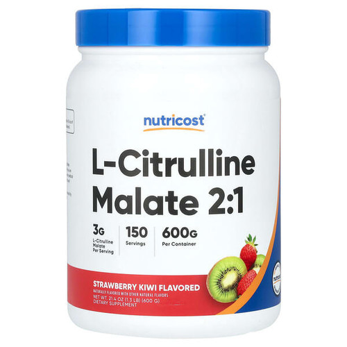 <img alt="Nutricost, L-Citrulline Malate 2-1, Strawberry Kiwi, 21.4 oz (600 g)" title="Nutricost, L-Citrulline Malate 2-1, Strawberry Kiwi, 21.4 oz (600 g),810014675107"