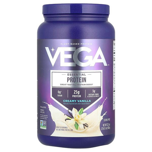 <img alt="Vega, Essential Plant-Based Protein, Creamy Vanilla, 2 lb 0.5 oz (920 g)" title="Vega, Essential Plant-Based Protein, Creamy Vanilla, 2 lb 0.5 oz (920 g),838766001395"