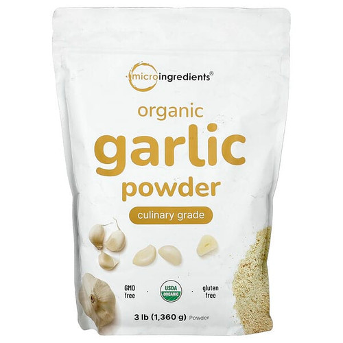<img alt="Micro Ingredients, Organic Garlic Powder, 3 lb (1,360 g)" title="Micro Ingredients, Organic Garlic Powder, 3 lb (1,360 g),850015616686"