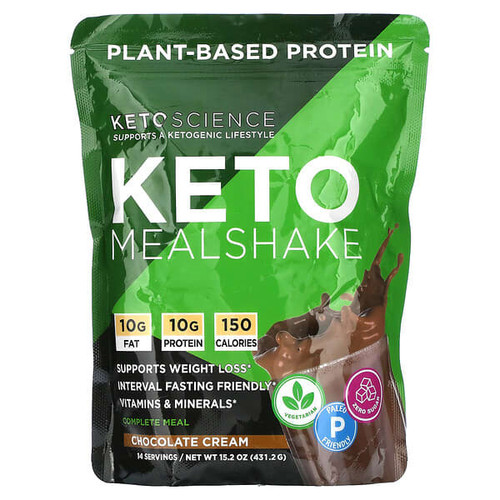 <img alt="Keto Science, Keto Mealshake, Chocolate Cream, 15.2 oz (431.2 g)" title="Keto Science, Keto Mealshake, Chocolate Cream, 15.2 oz (431.2 g),035046133962"