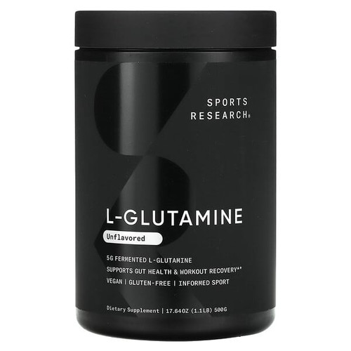 <img alt="Sports Research, L-Glutamine, Unflavored, 1.1 lbs (500 g)" title="Sports Research, L-Glutamine, Unflavored, 1.1 lbs (500 g),023249091882"