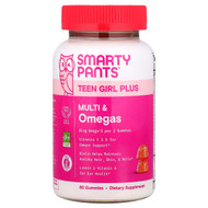 <img alt="SmartyPants, Teen Girl Plus Multi & Omegas. Mango Orange, 60 Gummies" title="SmartyPants, Teen Girl Plus Multi & Omegas. Mango Orange, 60 Gummies,817053024088"
