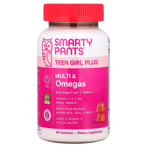 <img alt="SmartyPants, Teen Girl Plus Multi & Omegas. Mango Orange, 60 Gummies" title="SmartyPants, Teen Girl Plus Multi & Omegas. Mango Orange, 60 Gummies,817053024088"