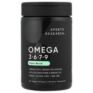 <img alt="Sports Research, Omega 3-6-7-9, Plant Based , 90 Veggie Softgels" title="Sports Research, Omega 3-6-7-9, Plant Based , 90 Veggie Softgels,023249093008"