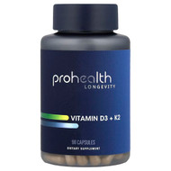 <img alt="ProHealth Longevity, Vitamin D3 + K2, 90 Capsules" title="ProHealth Longevity, Vitamin D3 + K2, 90 Capsules,810159161022"