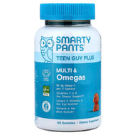 <img alt="SmartyPants, Teen Guy Plus Multi & Omegas, Pineapple Orange, 60 Gummies" title="SmartyPants, Teen Guy Plus Multi & Omegas, Pineapple Orange, 60 Gummies,817053024095"