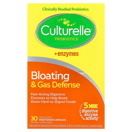 <img alt="Culturelle, Probiotics, Bloating & Gas Defense, 30 Vegetarian Capsules" title="Culturelle, Probiotics, Bloating & Gas Defense, 30 Vegetarian Capsules,049100401829"