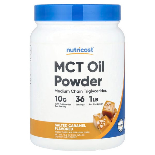 <img alt="Nutricost, MCT Oil Powder, Salted Caramel , 1 lb (454 g)" title="Nutricost, MCT Oil Powder, Salted Caramel , 1 lb (454 g),810139571322"