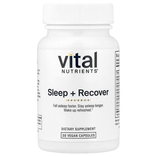 <img alt="Vital Nutrients, Sleep + Recover , 30 Vegan Capsules" title="Vital Nutrients, Sleep + Recover , 30 Vegan Capsules,693465492116"