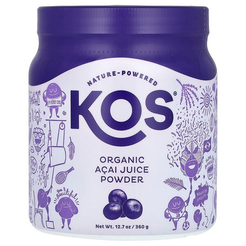 <img alt="KOS, Organic Acai Juice Powder, 12.7 oz (360 g)" title="KOS, Organic Acai Juice Powder, 12.7 oz (360 g),850000503137"
