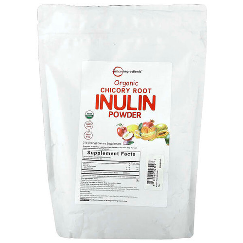 <img alt="Micro Ingredients, Organic Chicory Root Inulin Powder, 2 lb (907 g)" title="Micro Ingredients, Organic Chicory Root Inulin Powder, 2 lb (907 g),850069023027"