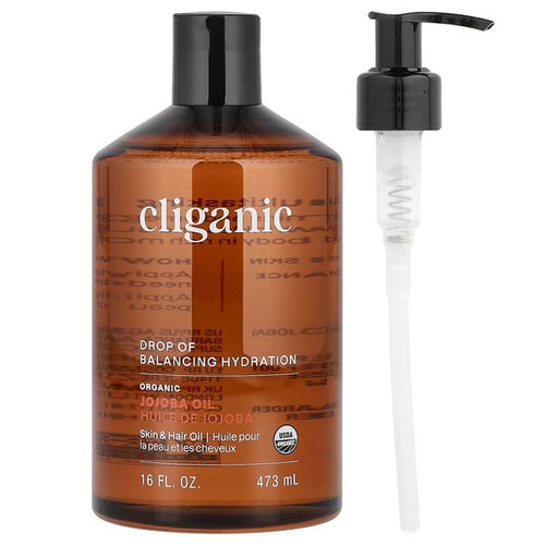 <img alt="Cliganic, Organic Jojoba Oil, For Oily & Combination Skin, 16 fl oz (473 ml)" title="Cliganic, Organic Jojoba Oil, For Oily & Combination Skin, 16 fl oz (473 ml),855102007040"