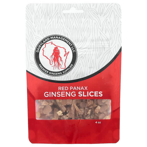 <img alt="Dairyland Ginseng, Red Panax Ginseng Slices, 4 oz" title="Dairyland Ginseng, Red Panax Ginseng Slices, 4 oz,850002923421"