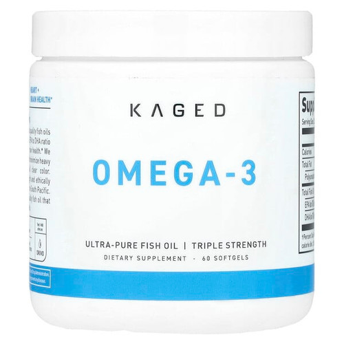 <img alt="Kaged, Omega-3, Triple Strength, 60 Softgels" title="Kaged, Omega-3, Triple Strength, 60 Softgels,850015107757"