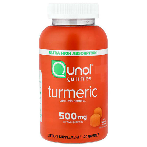 <img alt="Qunol, Turmeric Gummies, Rich Tangerine, 120 Gummies (250 mg per Gummy)" title="Qunol, Turmeric Gummies, Rich Tangerine, 120 Gummies (250 mg per Gummy),850184008558"