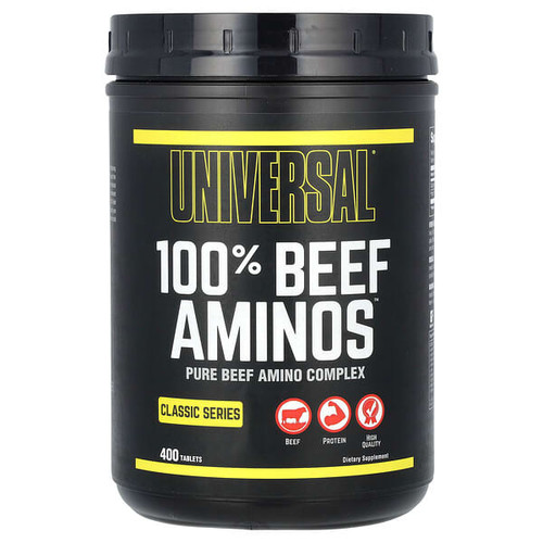 <img alt="Universal U, Classic Series, 100% Beef Aminos, 400 Tablets" title="Universal U, Classic Series, 100% Beef Aminos, 400 Tablets,039442010667"