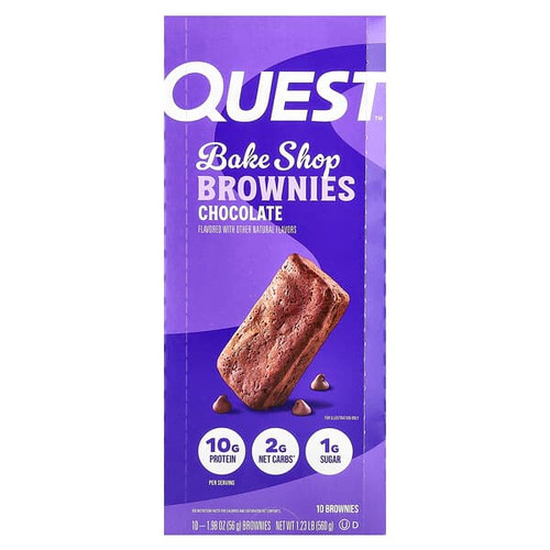 <img alt="Quest Nutrition, Bake Shop Brownies, Chocolate, 10 Brownies, 1.98 oz (56 g) Each" title="Quest Nutrition, Bake Shop Brownies, Chocolate, 10 Brownies, 1.98 oz (56 g) Each,888849015177"