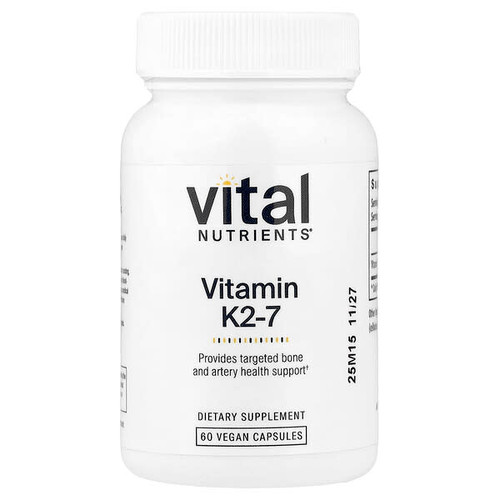 <img alt="Vital Nutrients, Vitamin K2-7, 60 Vegan Capsules (180 mcg per Capsule)" title="Vital Nutrients, Vitamin K2-7, 60 Vegan Capsules (180 mcg per Capsule),693465548110"
