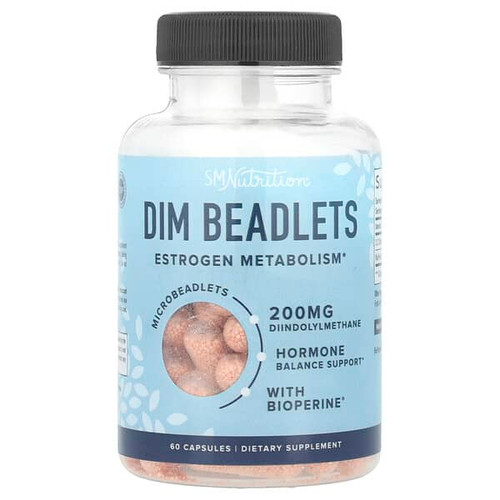 <img alt="SMNutrition, DIM Beadlets With BioPerine, 60 Capsules" title="SMNutrition, DIM Beadlets With BioPerine, 60 Capsules,850045552152"