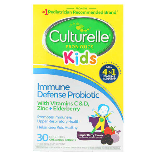 <img alt="Culturelle, Kids, Probiotics, Immune Defense, Super Berry, 30 Once Daily Chewable Tablets" title="Culturelle, Kids, Probiotics, Immune Defense, Super Berry, 30 Once Daily Chewable Tablets,049100401201"