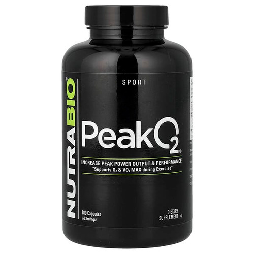 <img alt="NutraBio, PeakO2, 180 Capsules" title="NutraBio, PeakO2, 180 Capsules,649908218768"