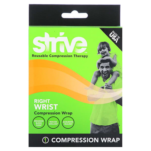 <img alt="Strive, Right Wrist Compression Wrap , 1 Count" title="Strive, Right Wrist Compression Wrap , 1 Count,023185000412"