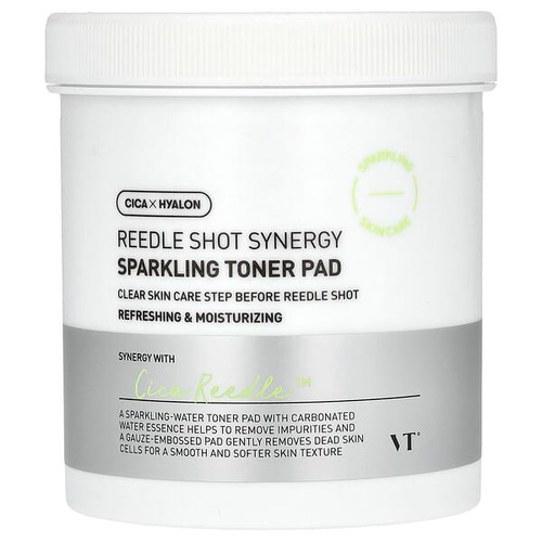 <img alt="VT Cosmetics, Reedle Shot Synergy, Sparkling Toner Pad, 80 Pads" title="VT Cosmetics, Reedle Shot Synergy, Sparkling Toner Pad, 80 Pads,8803463003579"