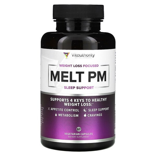 <img alt="Vitauthority, Melt PM, Sleep Support, 60 Vegetarian Capsules" title="Vitauthority, Melt PM, Sleep Support, 60 Vegetarian Capsules,856360008480"