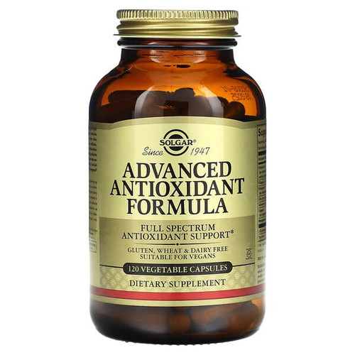<img alt="Solgar, Advanced Antioxidant Formula, 120 Vegetable Capsules" title="Solgar, Advanced Antioxidant Formula, 120 Vegetable Capsules,033984010352"