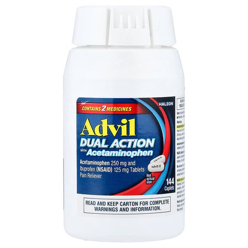 <img alt="Advil, Dual Action with Acetaminophen , 144 Caplets" title="Advil, Dual Action with Acetaminophen , 144 Caplets,305730147941"