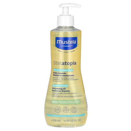<img alt="Mustela, Stelatopia Cleansing Oil, Fragrance Free, 16.9 fl oz (500 ml)" title="Mustela, Stelatopia Cleansing Oil, Fragrance Free, 16.9 fl oz (500 ml),3504105034313"